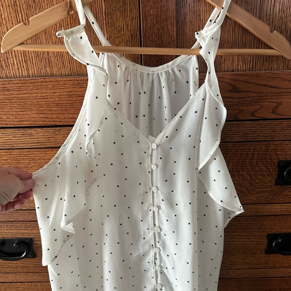 Blousy spaghetti strap tank